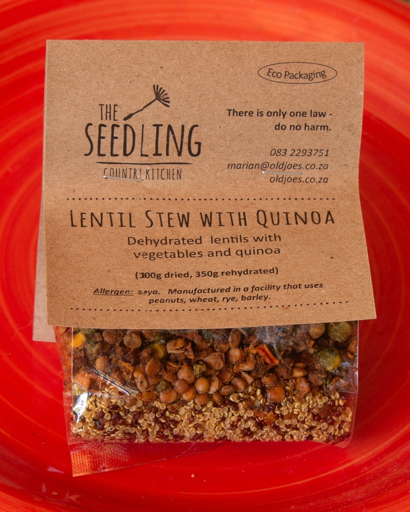 Lentil Stew with Red & White Quinoa
